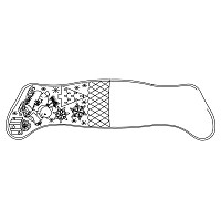 stocking cuff polar bear